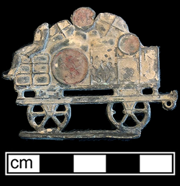 German flat tin or lead toy from 18BC27. The earliest &rdquo;flat&rdquo; toys were soldiers made in Germany of pressed tin from the 1730s onward.&nbsp;One of the most prolific firms was that of Ernst Heinrichsen, who began business in 1839 (O&rsquo;Neill 1988:244).